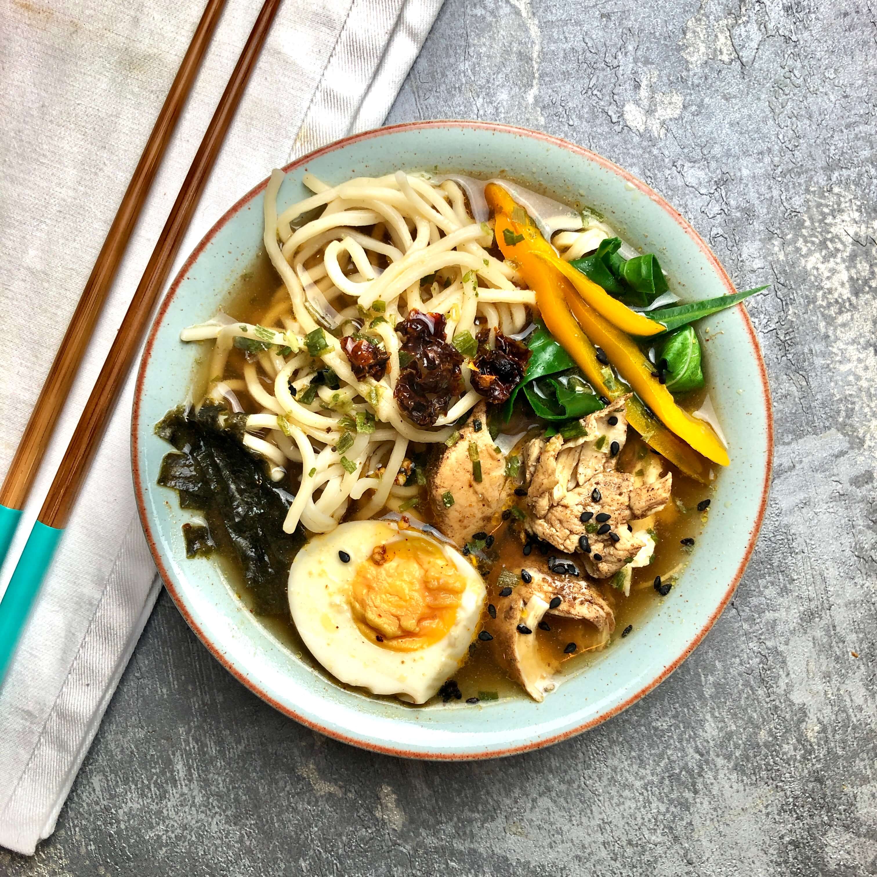 Japanese-Inspired Chicken Noodle Soup Recipe